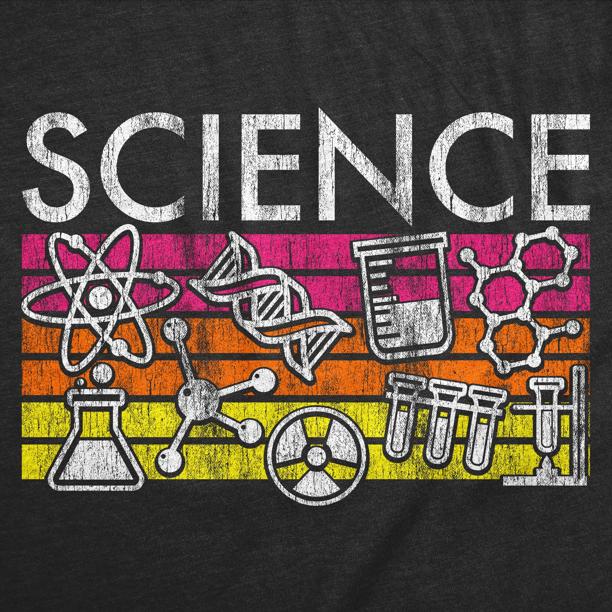 Funny Heather Black - Science Stripes Science Stripes Womens T Shirt Nerdy 0 Tee