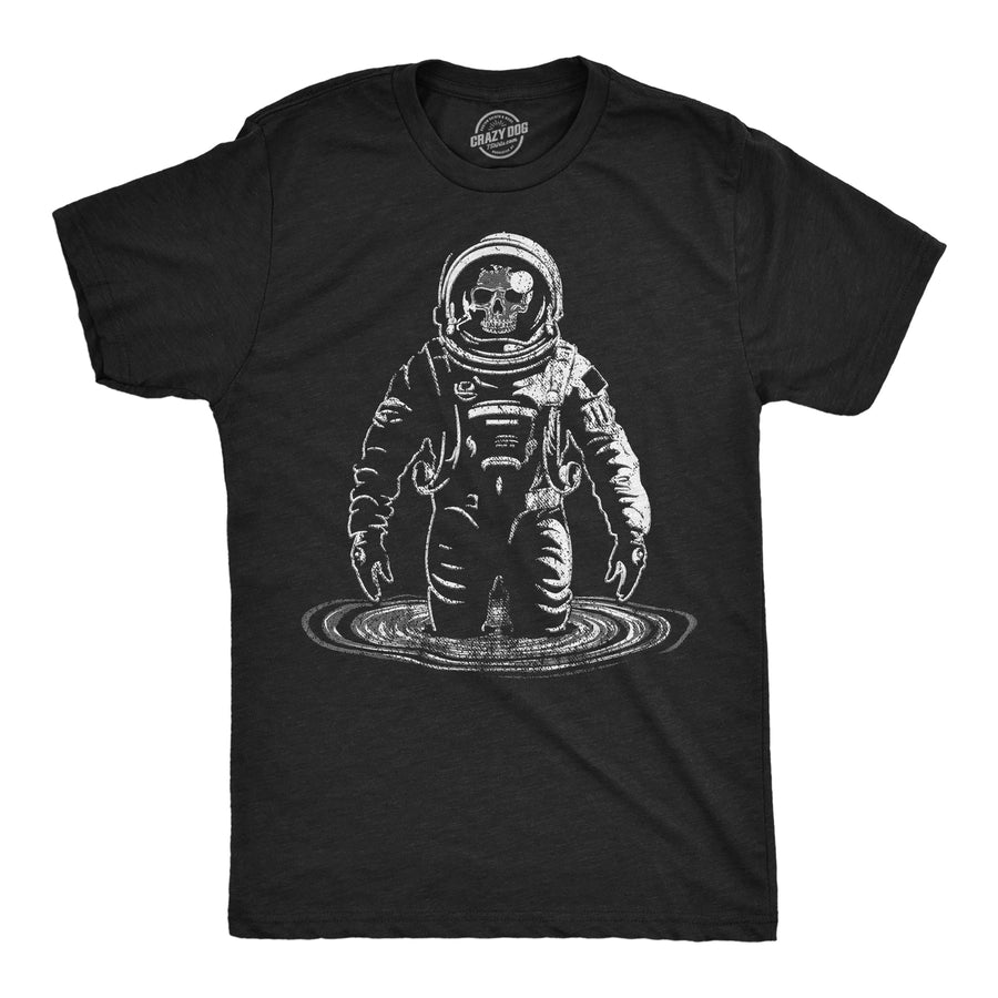 Funny Heather Black - Skeleton Black Hole Skeleton Black Hole Mens T Shirt Nerdy space Tee