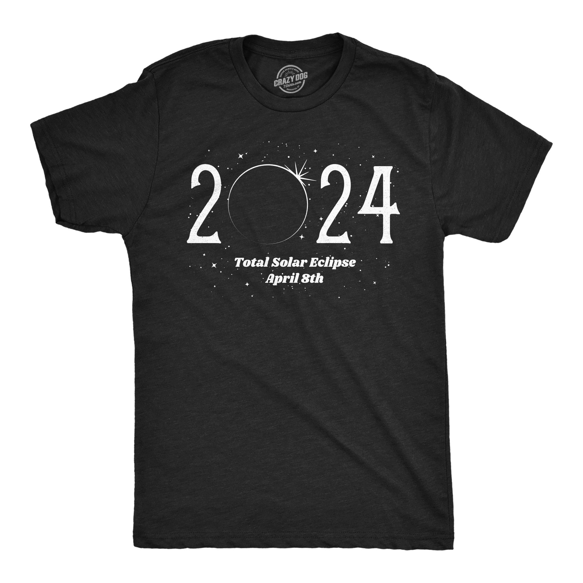 Funny Heather Black - 2024 Total Solar Eclipse 2024 Total Solar Eclipse Mens T Shirt Nerdy Space Tee