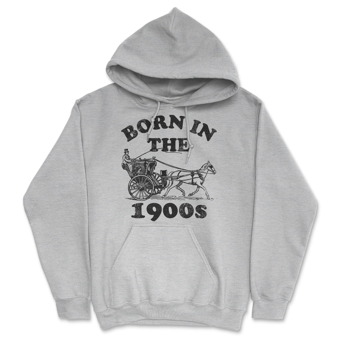 Funny Light Heather Grey - Born In The 1900s Born In The 1900s Hoodie Nerdy retro sarcastic Tee