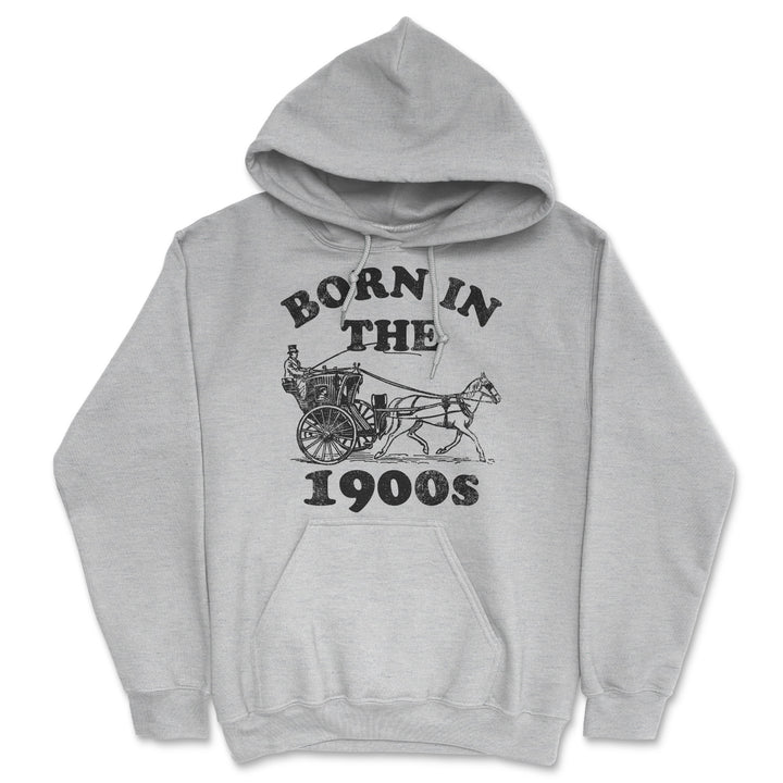 Funny Light Heather Grey - Born In The 1900s Born In The 1900s Hoodie Nerdy retro sarcastic Tee
