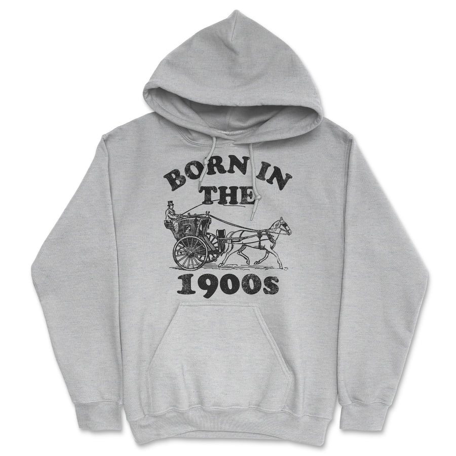 Funny Light Heather Grey - Born In The 1900s Born In The 1900s Hoodie Nerdy retro sarcastic Tee