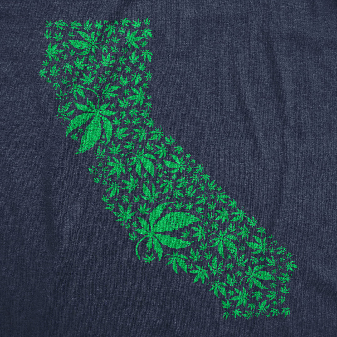 California State Pot Leaves Men's T Shirt