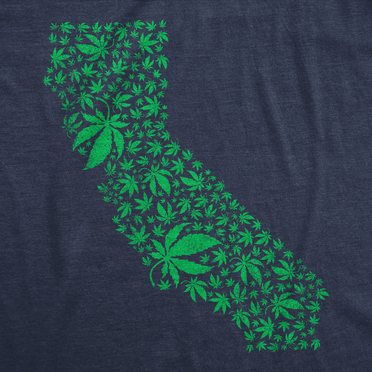 California State Pot Leaves Men&#39;s T Shirt