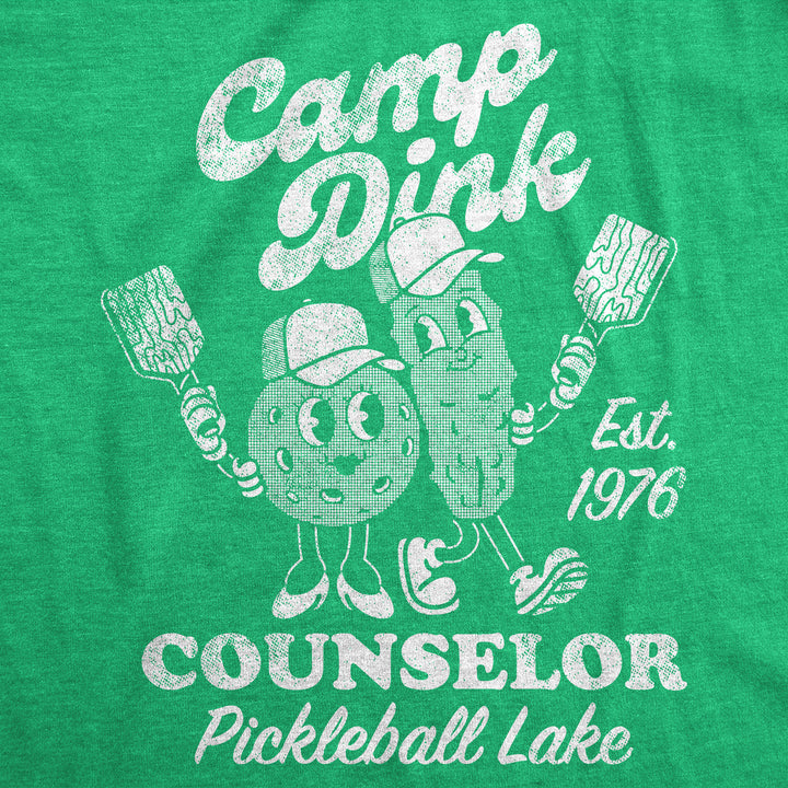 Camp Dink Counselor Pickleball Lake Men's T Shirt