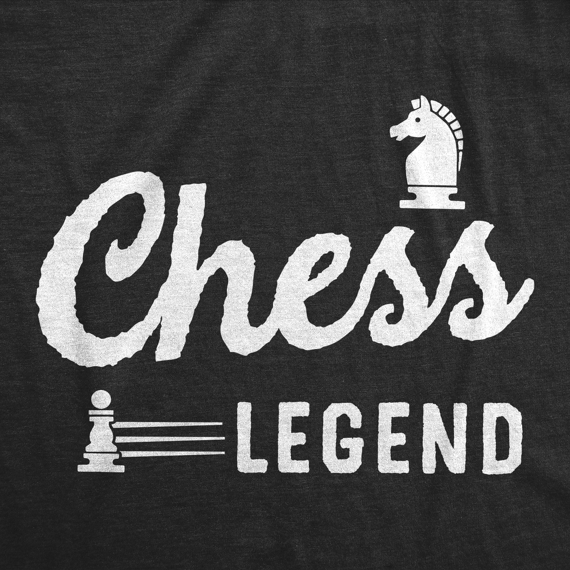 Funny Heather Black - Chess Legend Chess Legend Mens T Shirt Nerdy sarcastic Tee