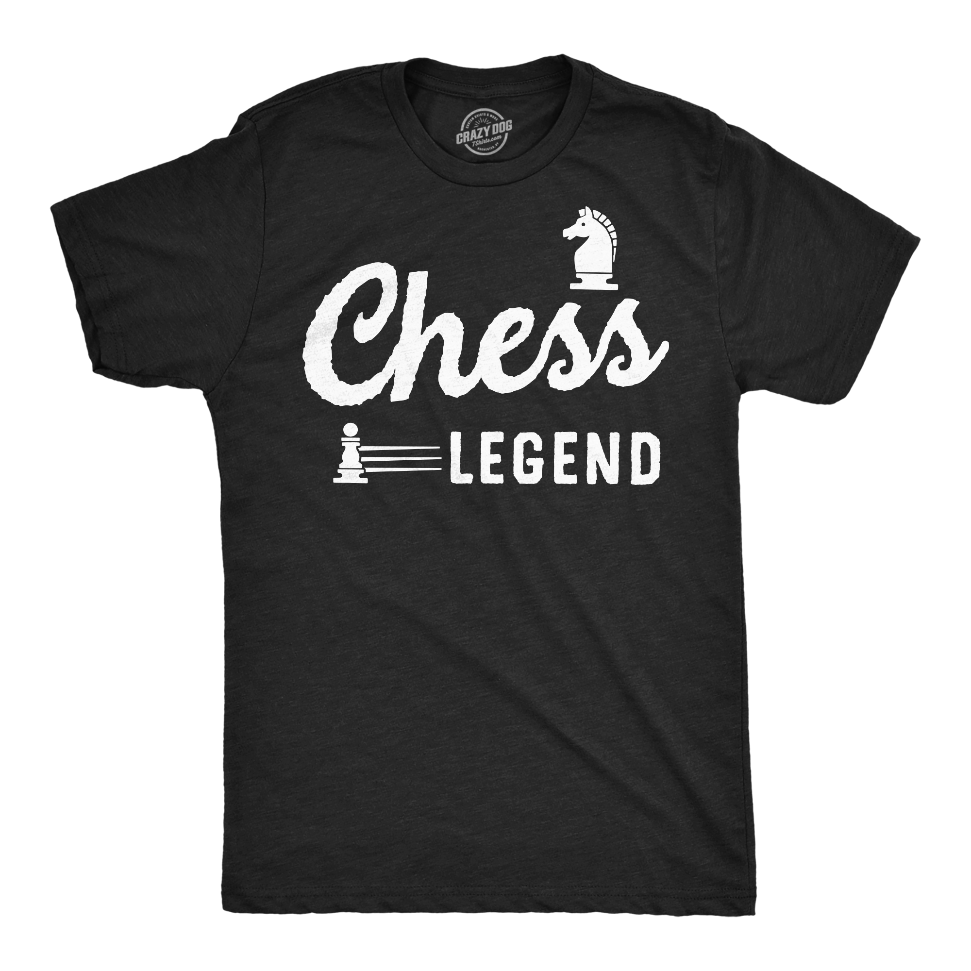 Funny Heather Black - Chess Legend Chess Legend Mens T Shirt Nerdy sarcastic Tee