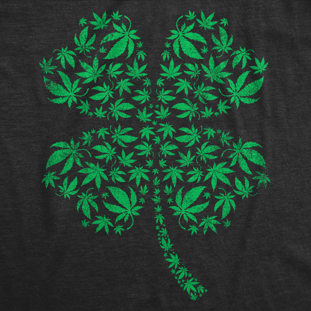 Clover Made Of Pot Leaves Men's T Shirt