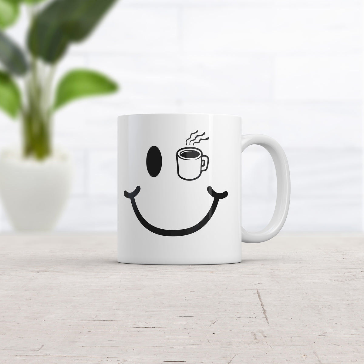 Coffee Cup Eye Smile Mug