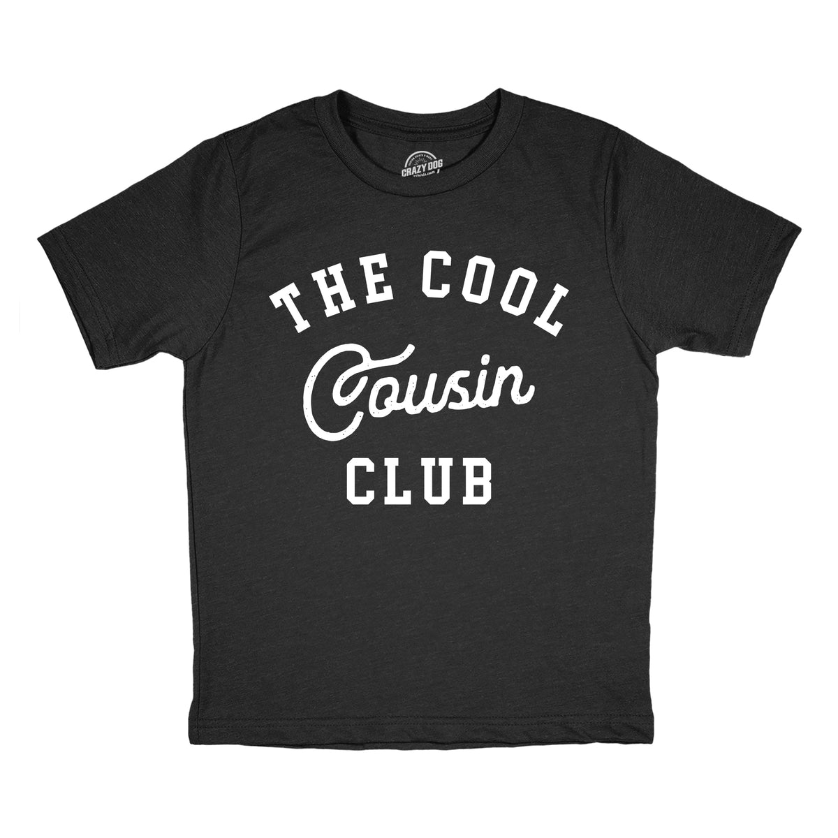 Funny Heather Black - Cool Cousin Club The Cool Cousin Club Youth T Shirt Nerdy Sarcastic Tee