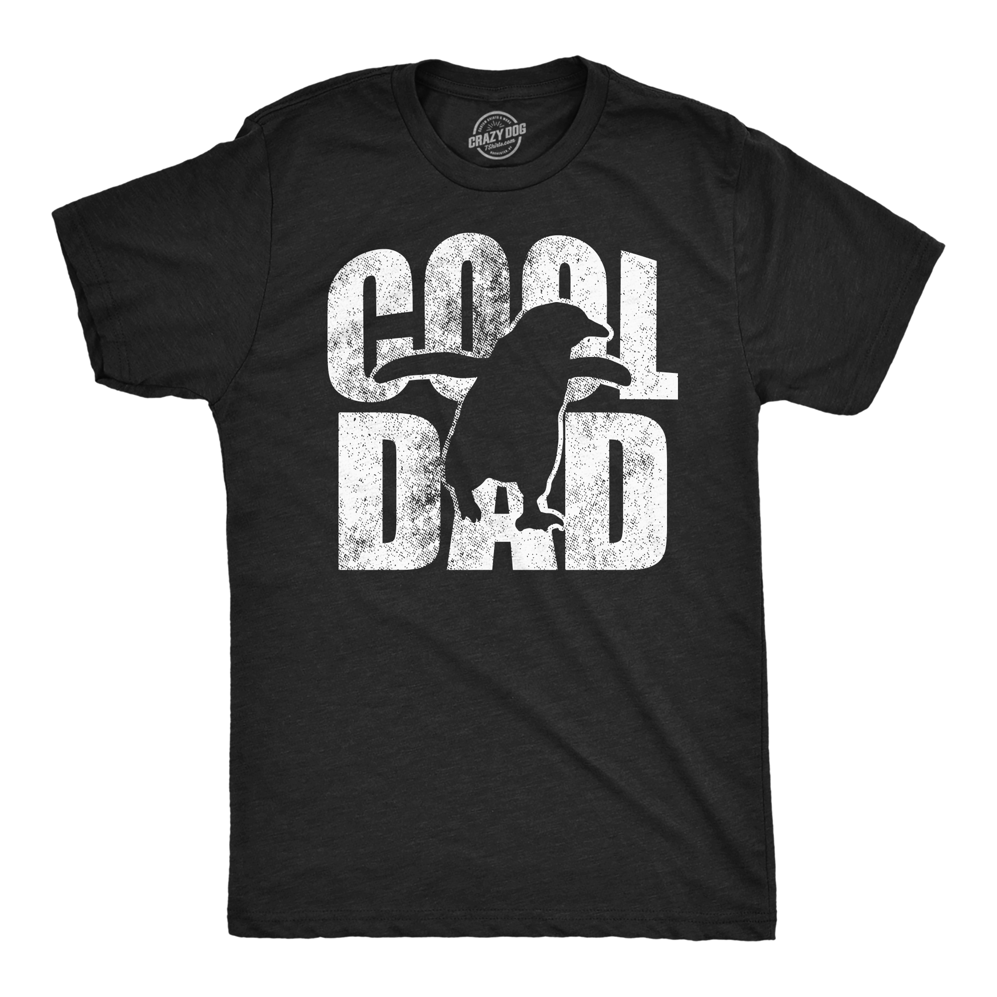 Funny Heather Black - Cool Dad Penguin Cool Dad Penguin Mens T Shirt Nerdy Father's Day animal Tee