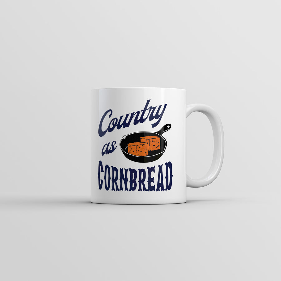 Funny White Country As Cornbread Coffee Mug Nerdy Food sarcastic Tee