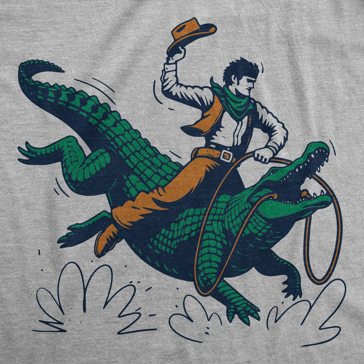 Cowboy Gator Ride Men's T Shirt