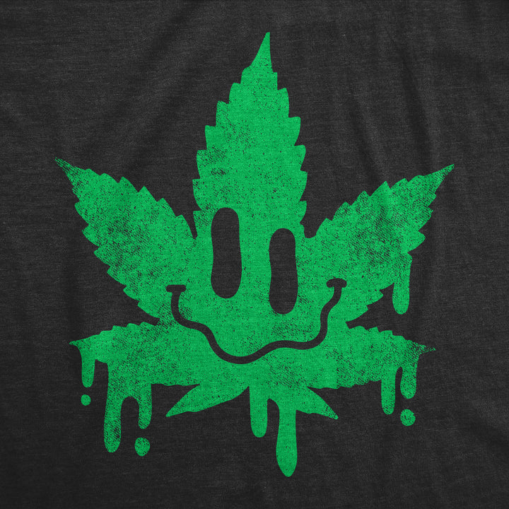 Dripping Pot Leaf Smile Women's T Shirt