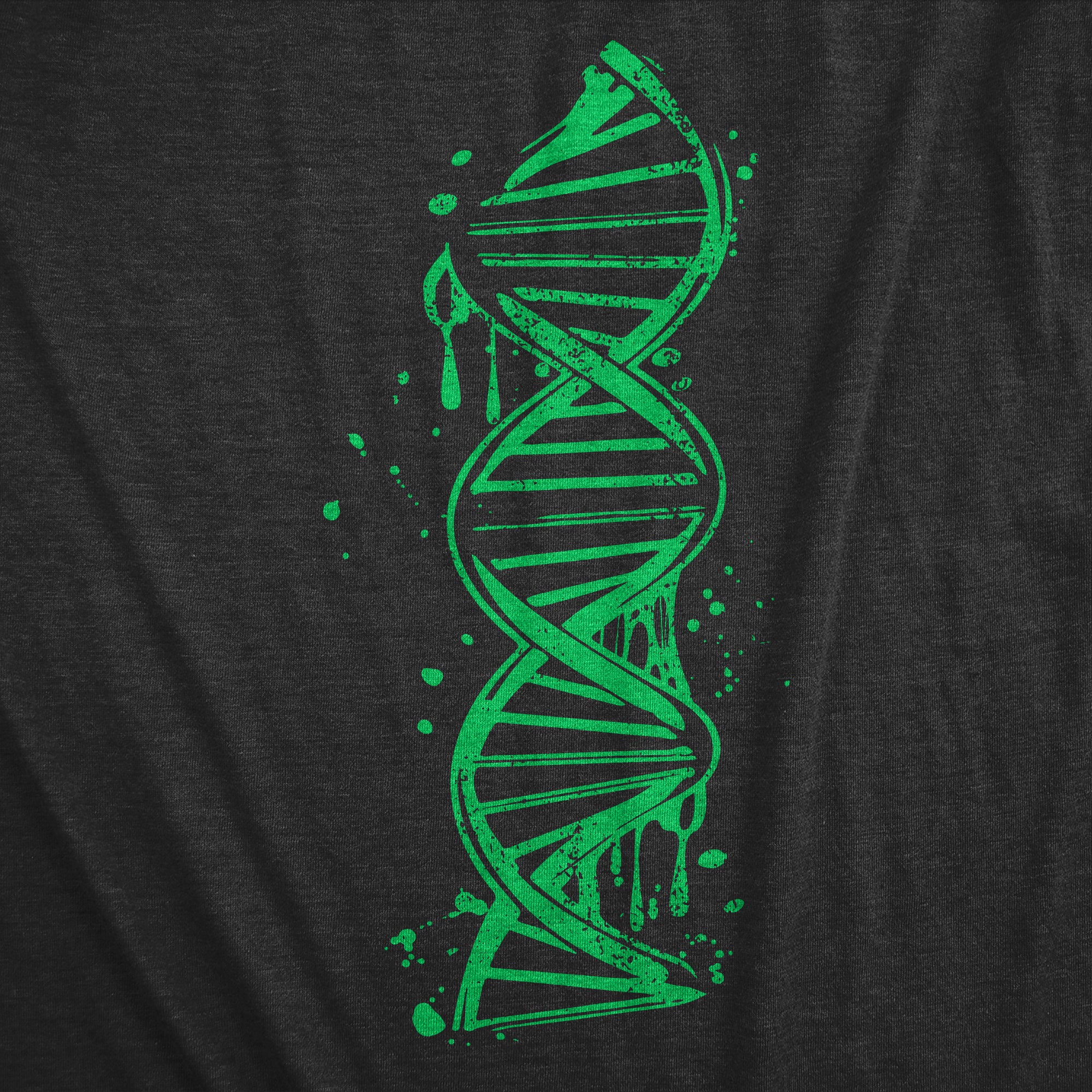 Funny Heather Black - Drippy DNA Drippy DNA Womens T Shirt Nerdy Science Tee