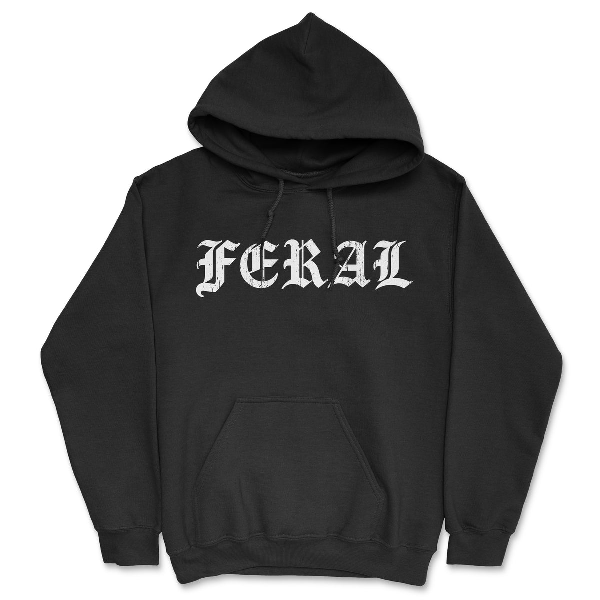 Funny Black - Feral Feral Hoodie Nerdy Sarcastic Tee