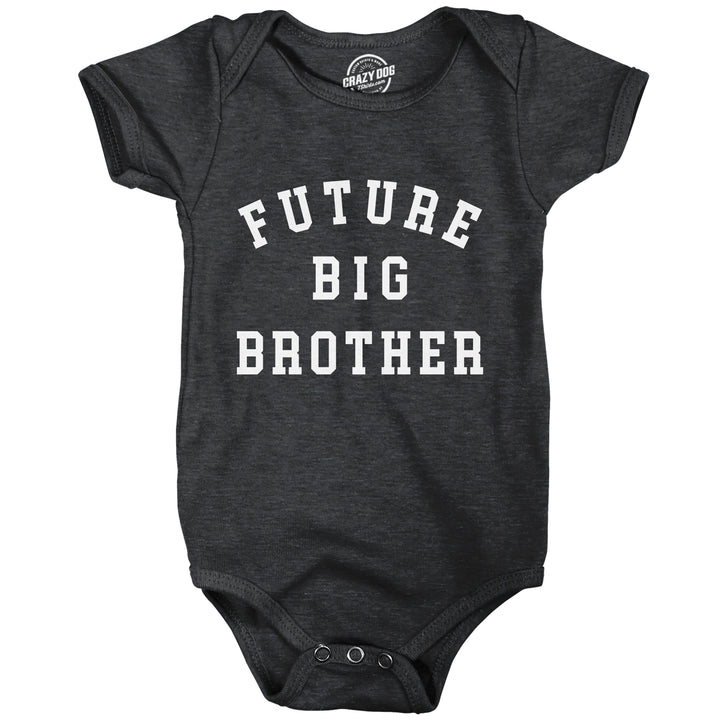 Funny Heather Black - Future Big Brother Future Big Brother Onesie Nerdy Brother Tee