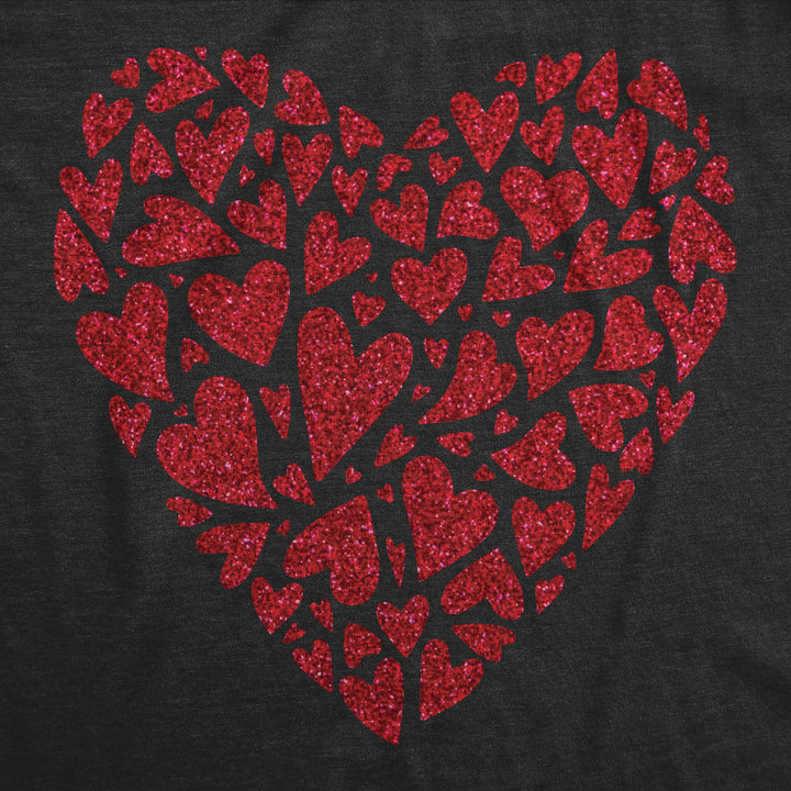 Glitter Heart Women's T Shirt