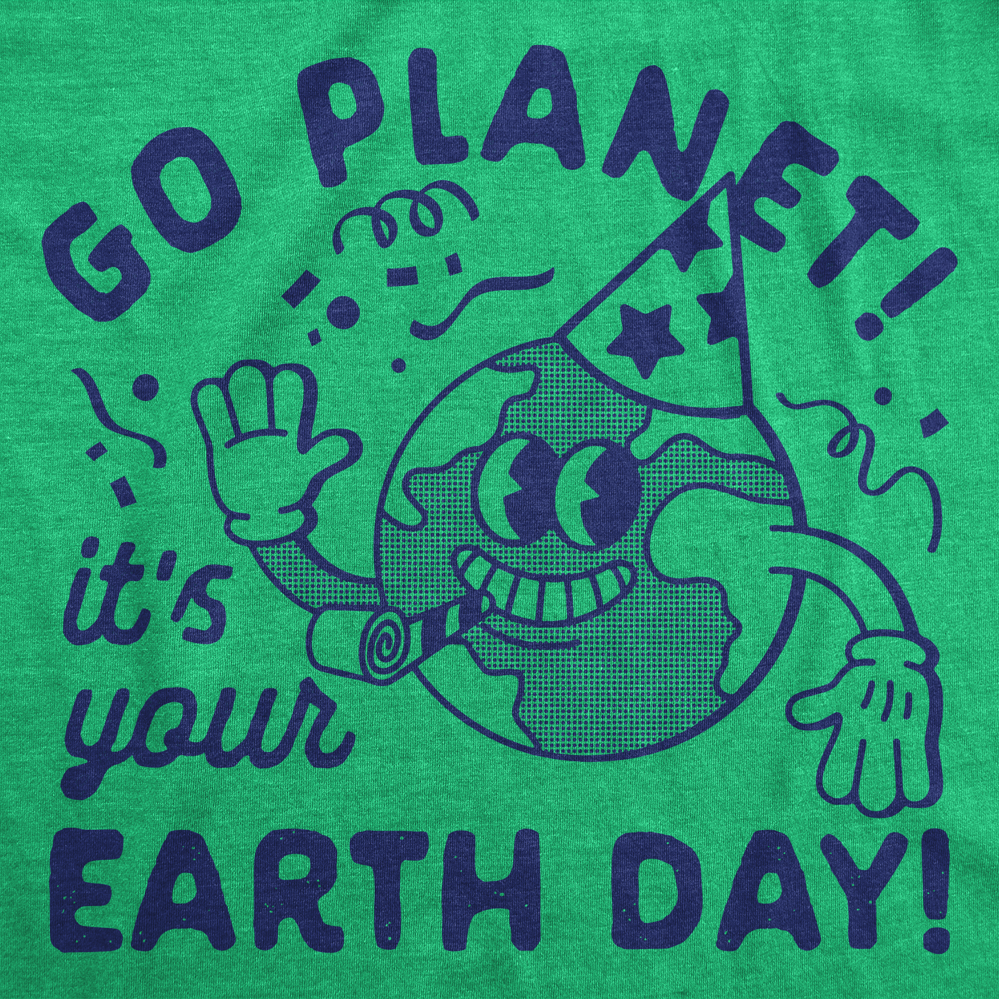 Funny Heather Green - Go Planet Go Planet Its Your Earth Day Mens T Shirt Nerdy Earth Tee