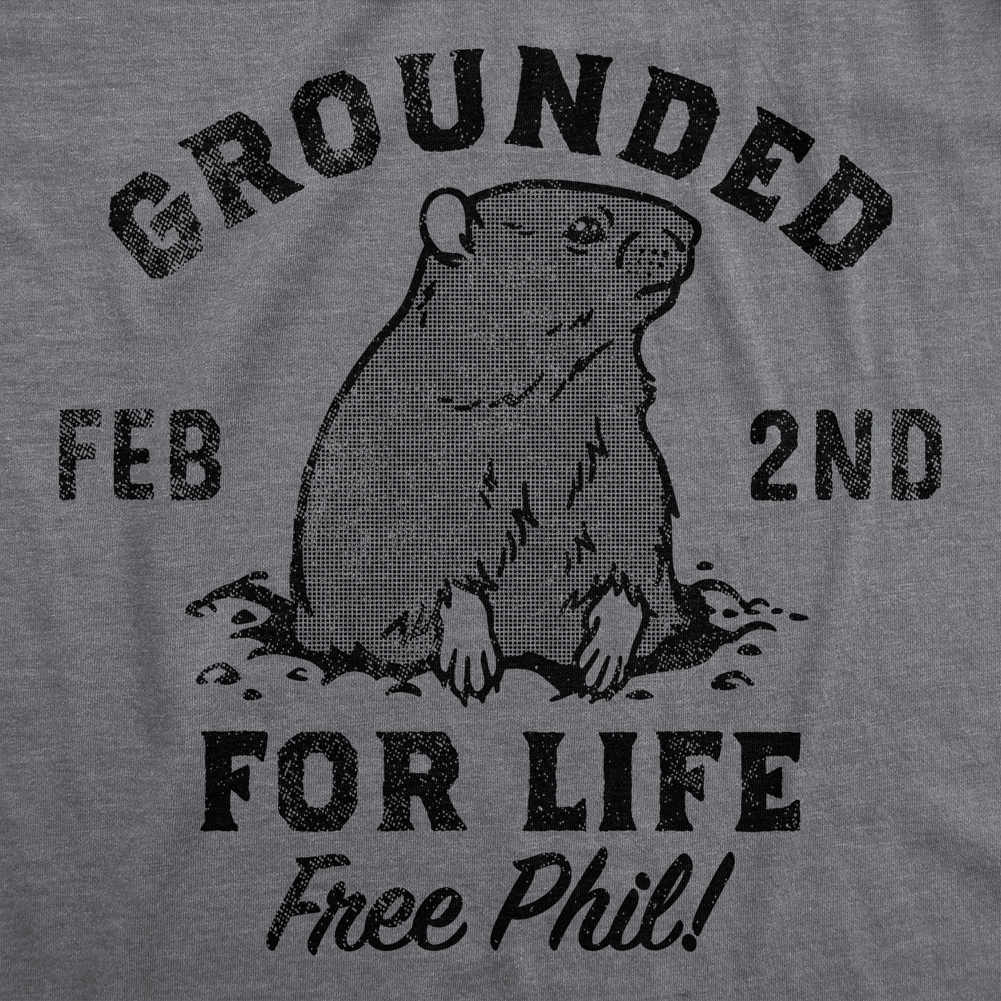 Funny Dark Heather Grey - Grounded For Life Grounded For Life Mens T Shirt Nerdy Sarcastic Tee