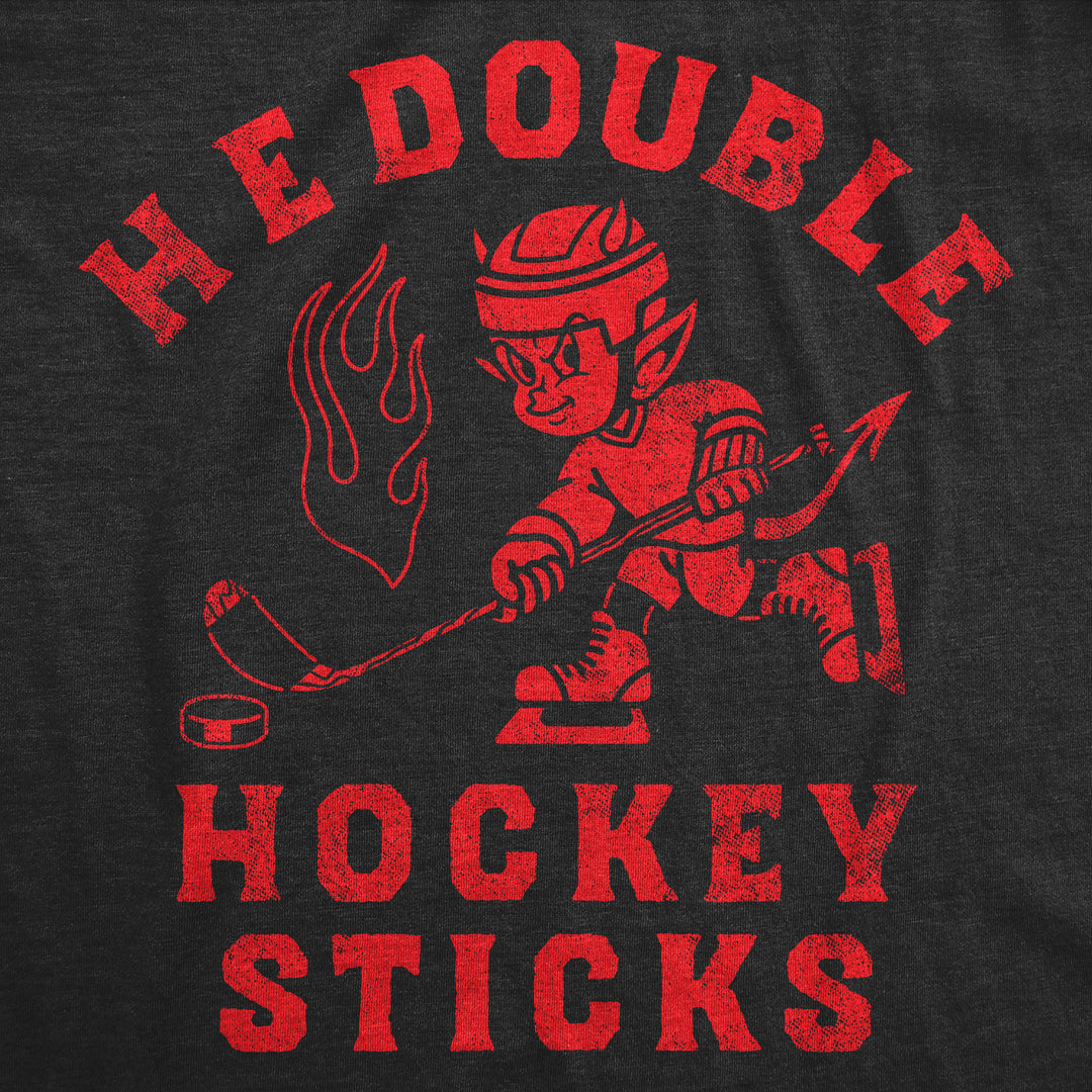 H E Double Hockey Sticks Men's T Shirt