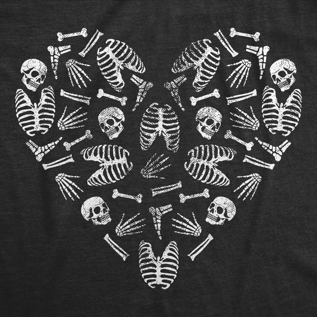 Heart Skeleton Bones Women's T Shirt