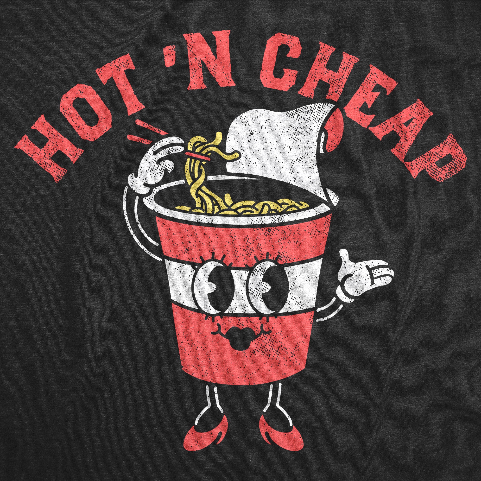 Funny Heather Black - Hot N Cheap Hot N Cheap Womens T Shirt Nerdy food sarcastic Tee