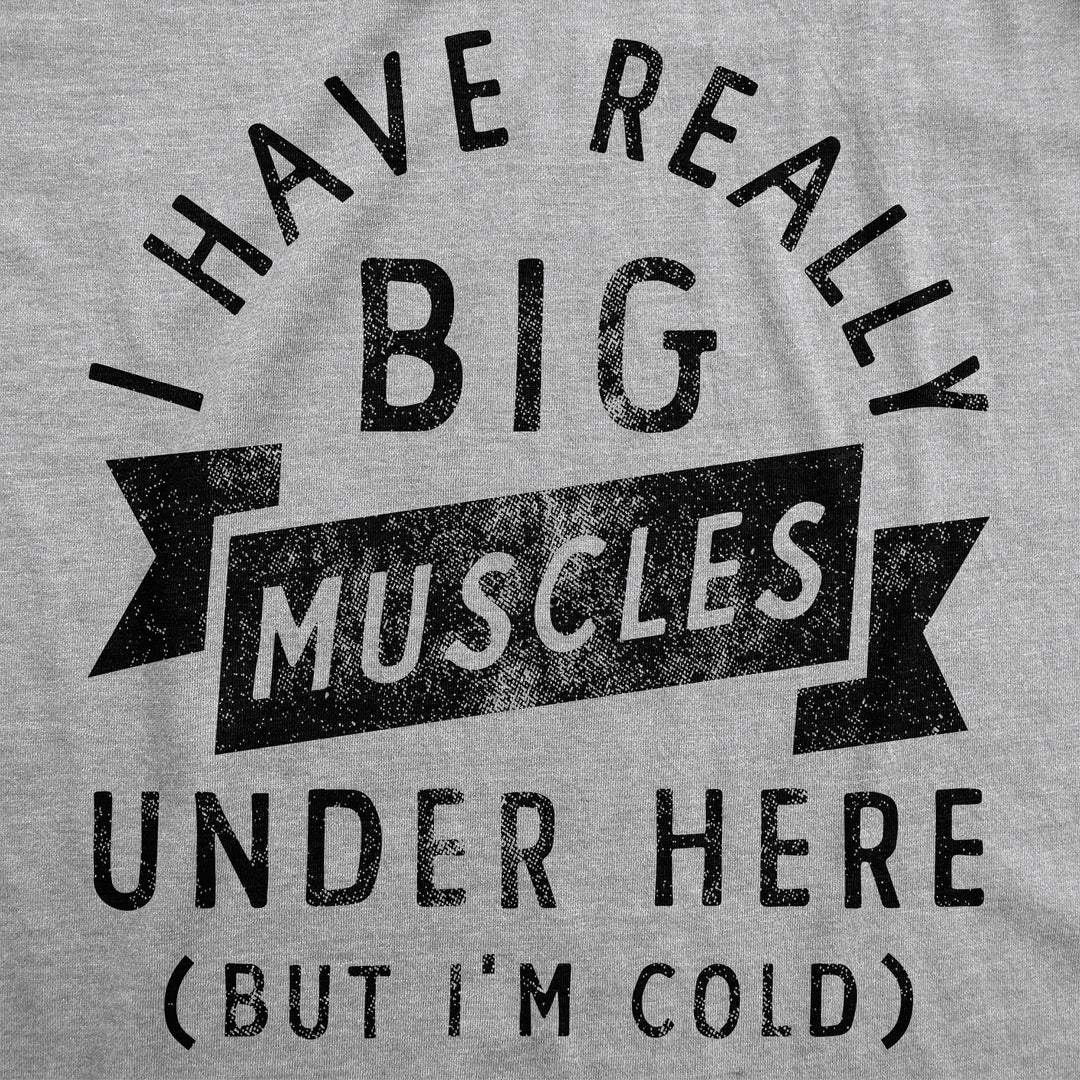 I Have Really Big Muscles Under Here But Im Cold Hoodie