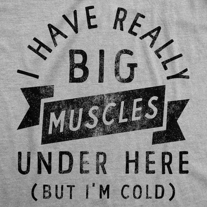 I Have Really Big Muscles Under Here But Im Cold Hoodie