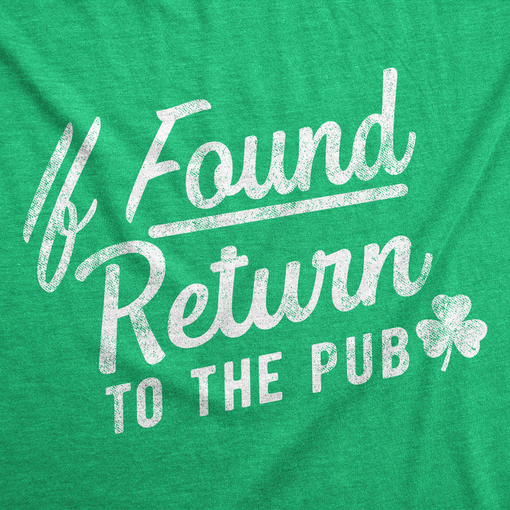 If Found Return To The Pub Men's T Shirt