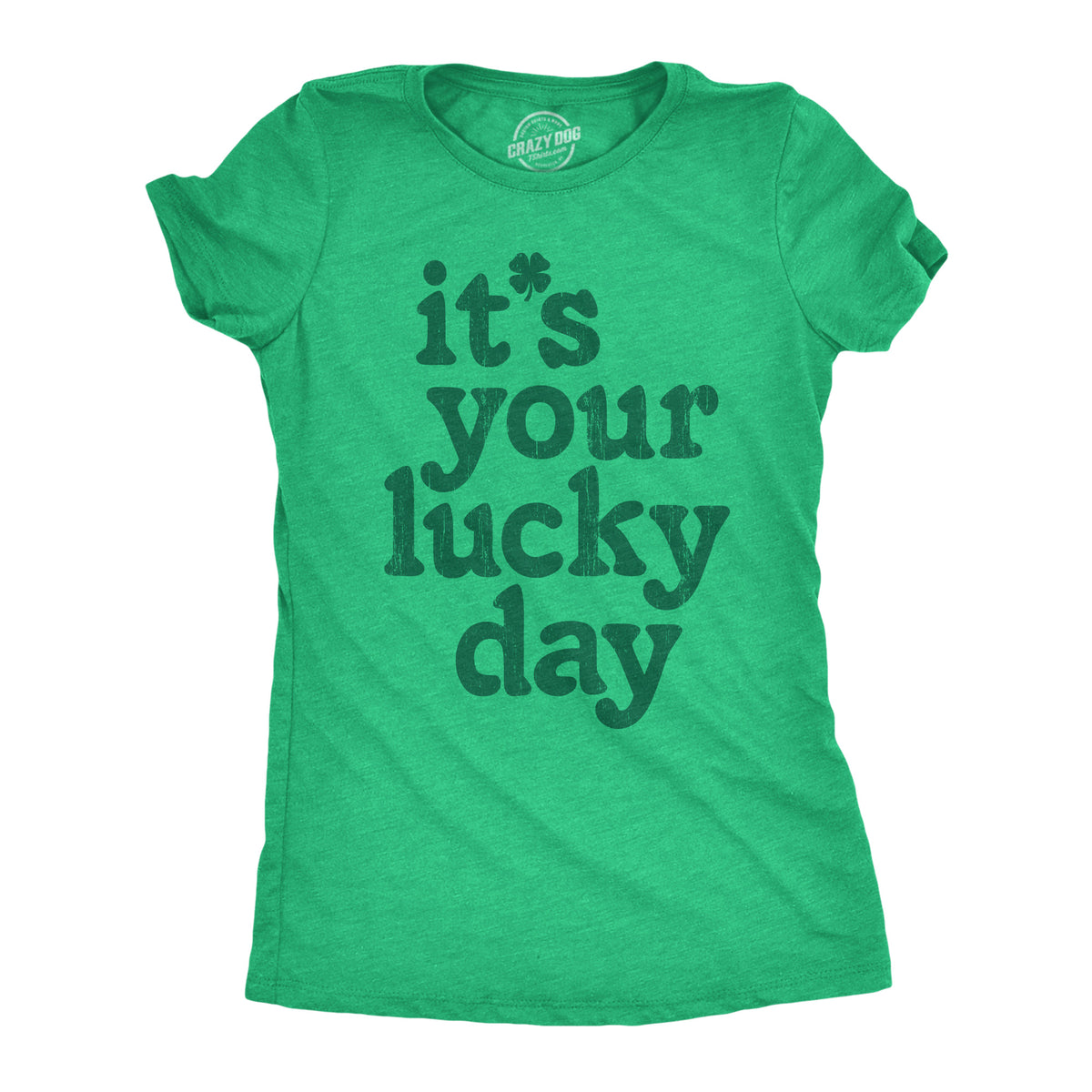 Funny Heather Green - Its Your Lucky Day Its Your Lucky Day Womens T Shirt Nerdy Saint Patrick&#39;s Day Tee