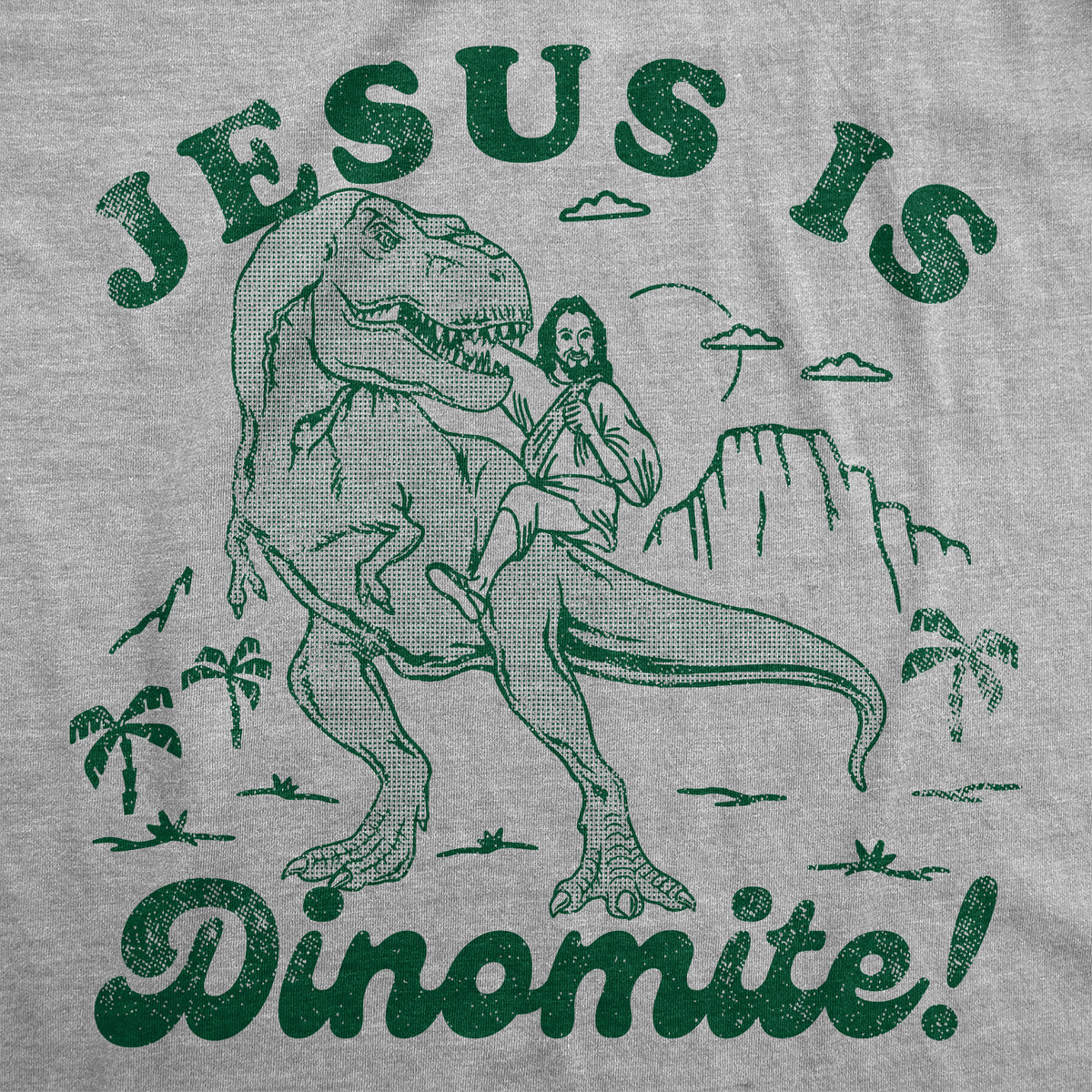 Jesus Is Dinomite Women&#39;s T Shirt