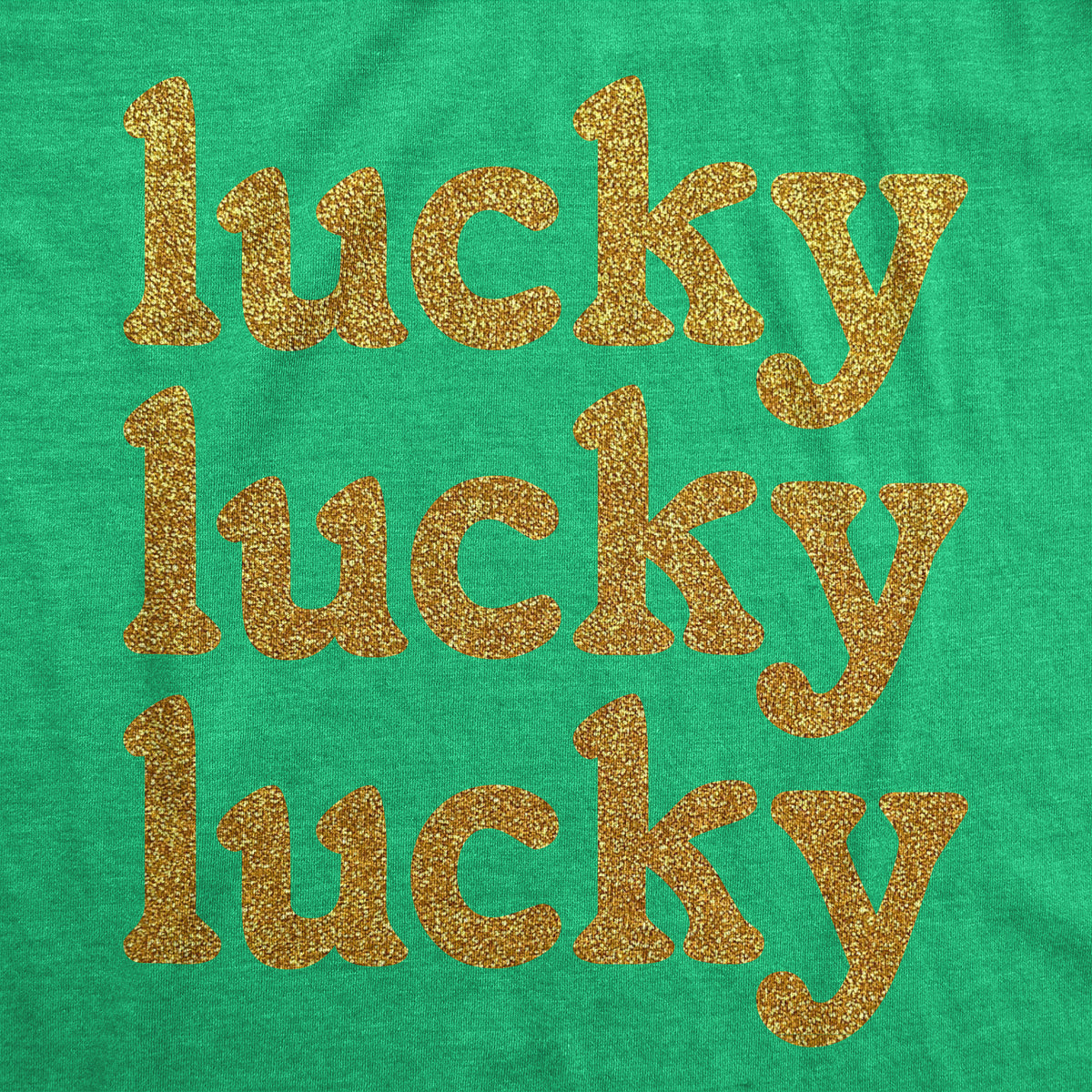 Lucky Lucky Lucky Orange Glitter Women&#39;s T Shirt