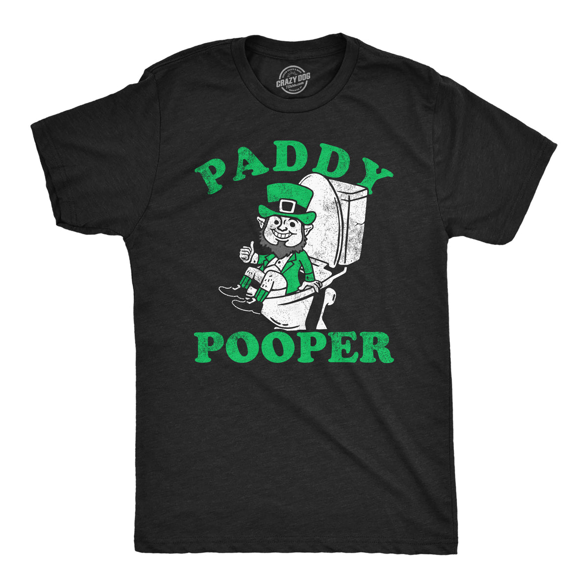 Funny Heather Black - Paddy Pooper Paddy Pooper Mens T Shirt Nerdy Saint Patrick&#39;s Day Sarcastic Tee