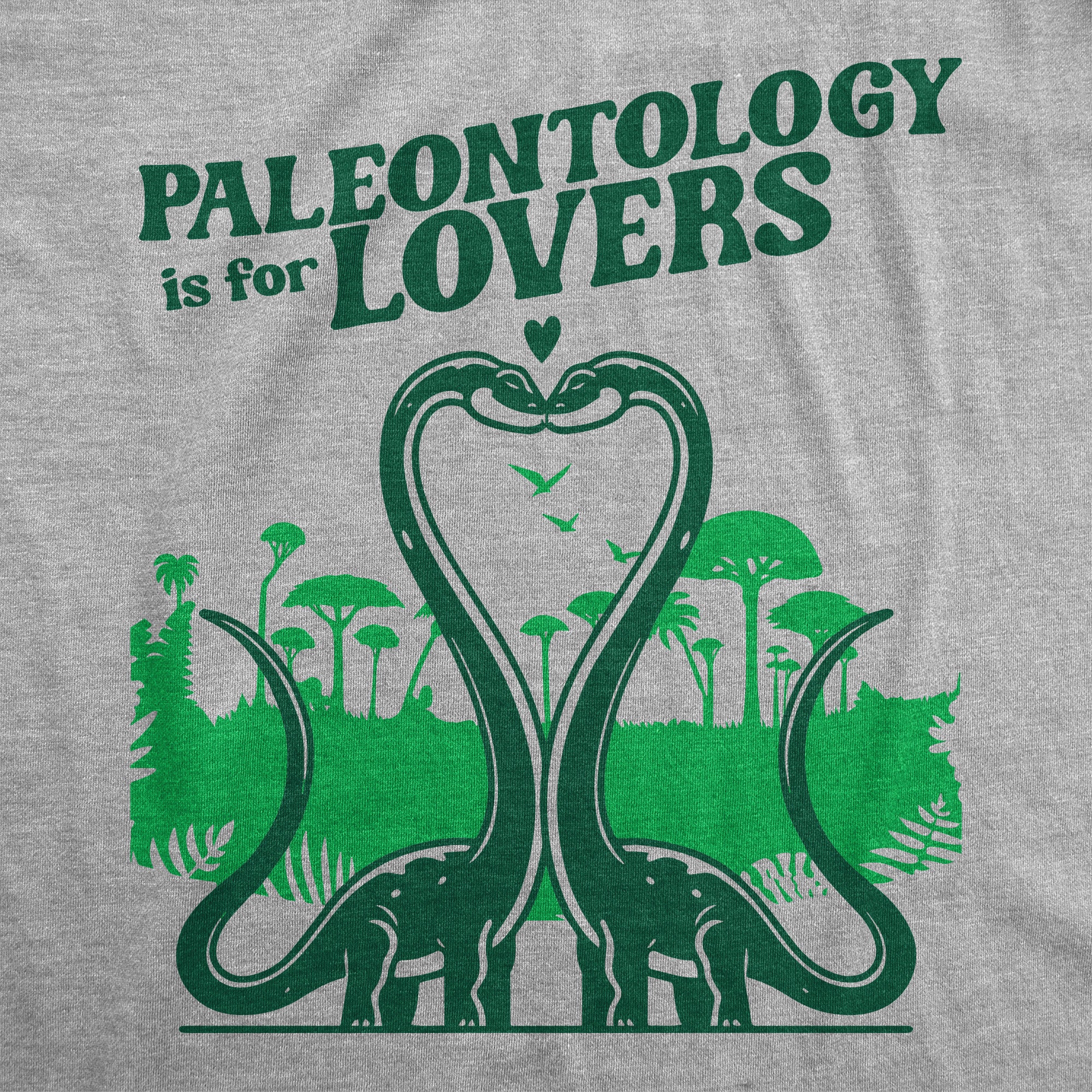 Funny Light Heather Grey - Paleontology Is For Lovers Paleontology Is For Lovers Womens T Shirt Nerdy Dinosaur Tee