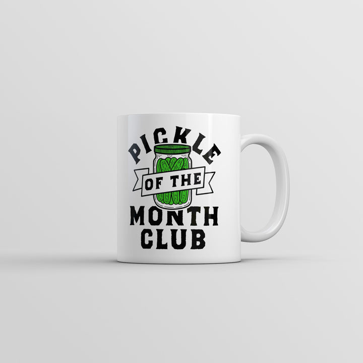 Funny White Pickle Of The Month Club Coffee Mug Nerdy Food sarcastic Tee