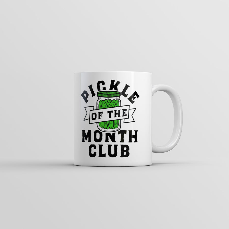 Funny White Pickle Of The Month Club Coffee Mug Nerdy Food sarcastic Tee