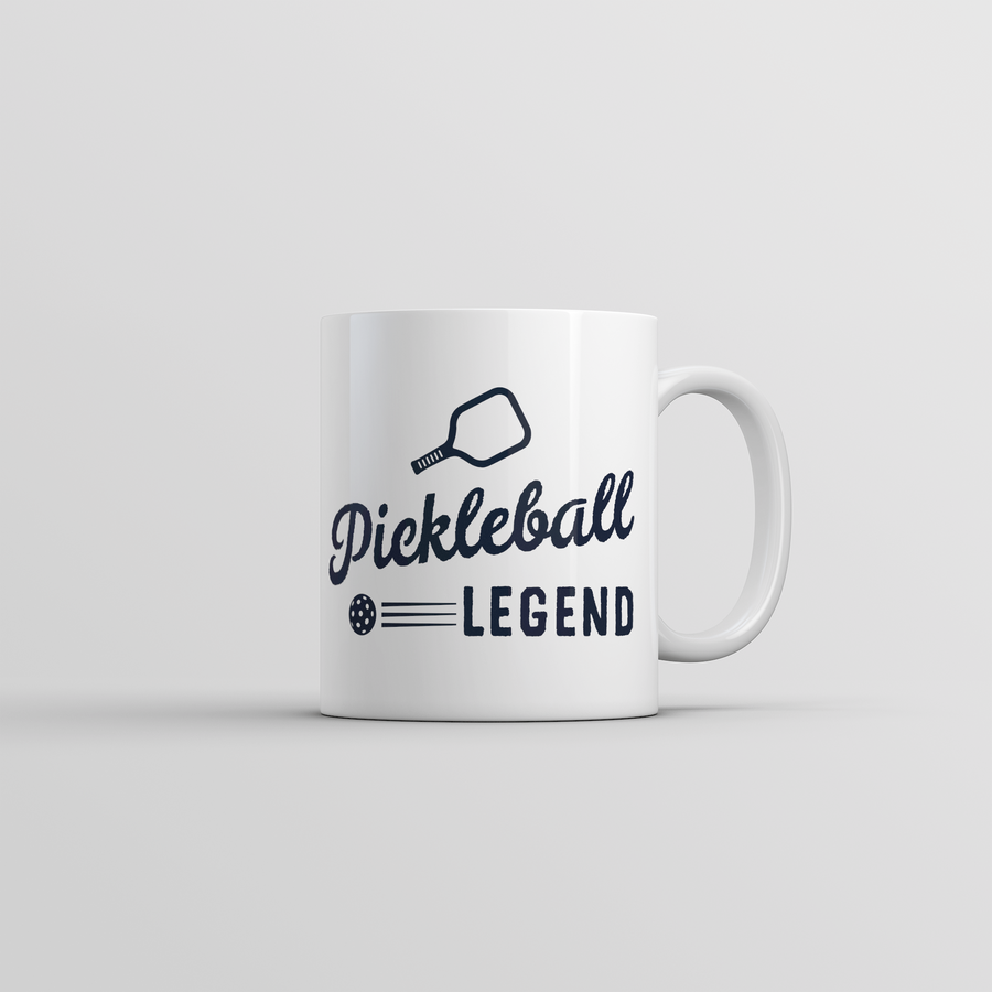 Funny White Pickleball Legend Coffee Mug Nerdy sarcastic Tee
