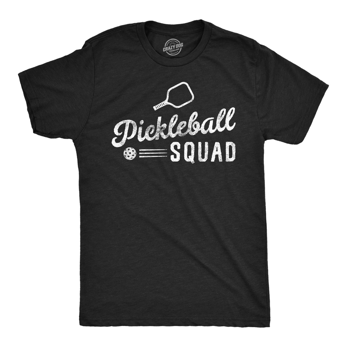 Funny Heather Black - Pickleball Squad Pickleball Squad Mens T Shirt Nerdy Sarcastic Tee