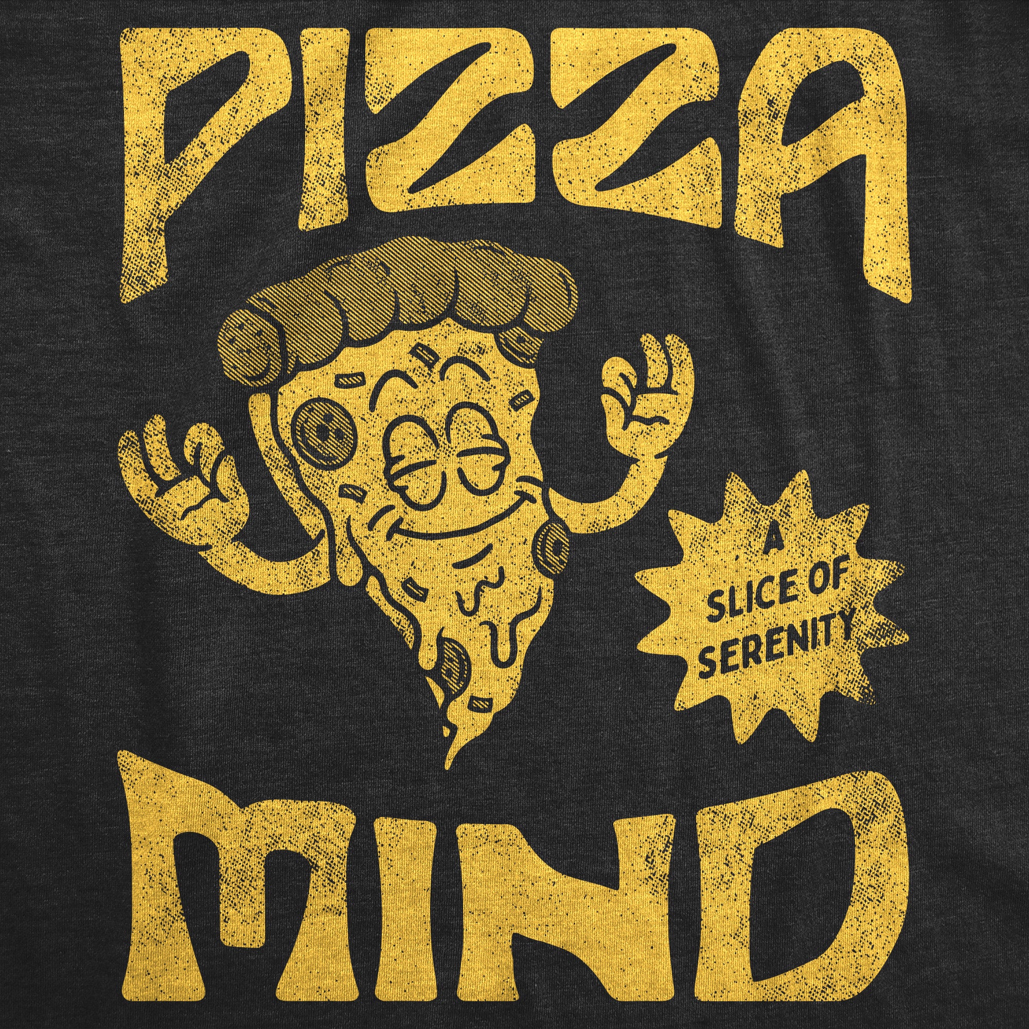 Funny Heather Black - Pizza Mind Pizza Mind Womens T Shirt Nerdy Food sarcastic Tee