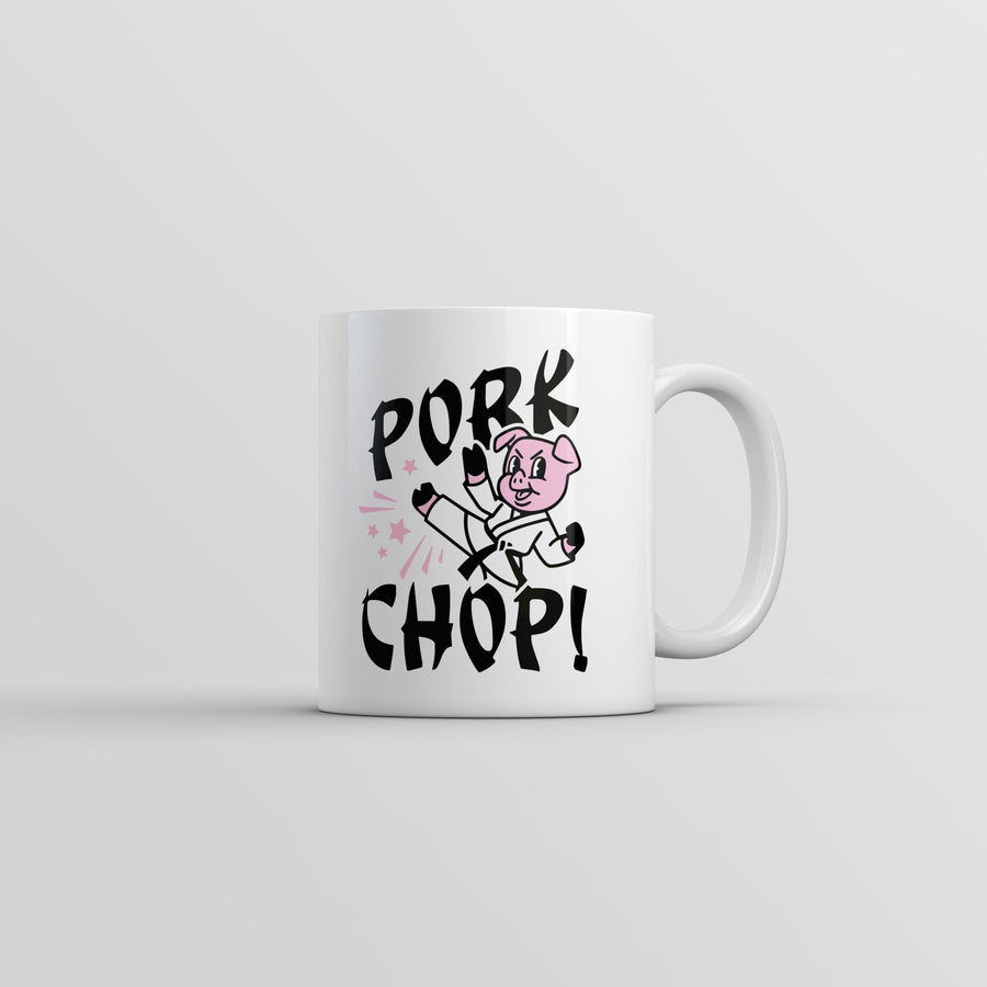 Funny White Pork Chop Coffee Mug Nerdy Food sarcastic Tee