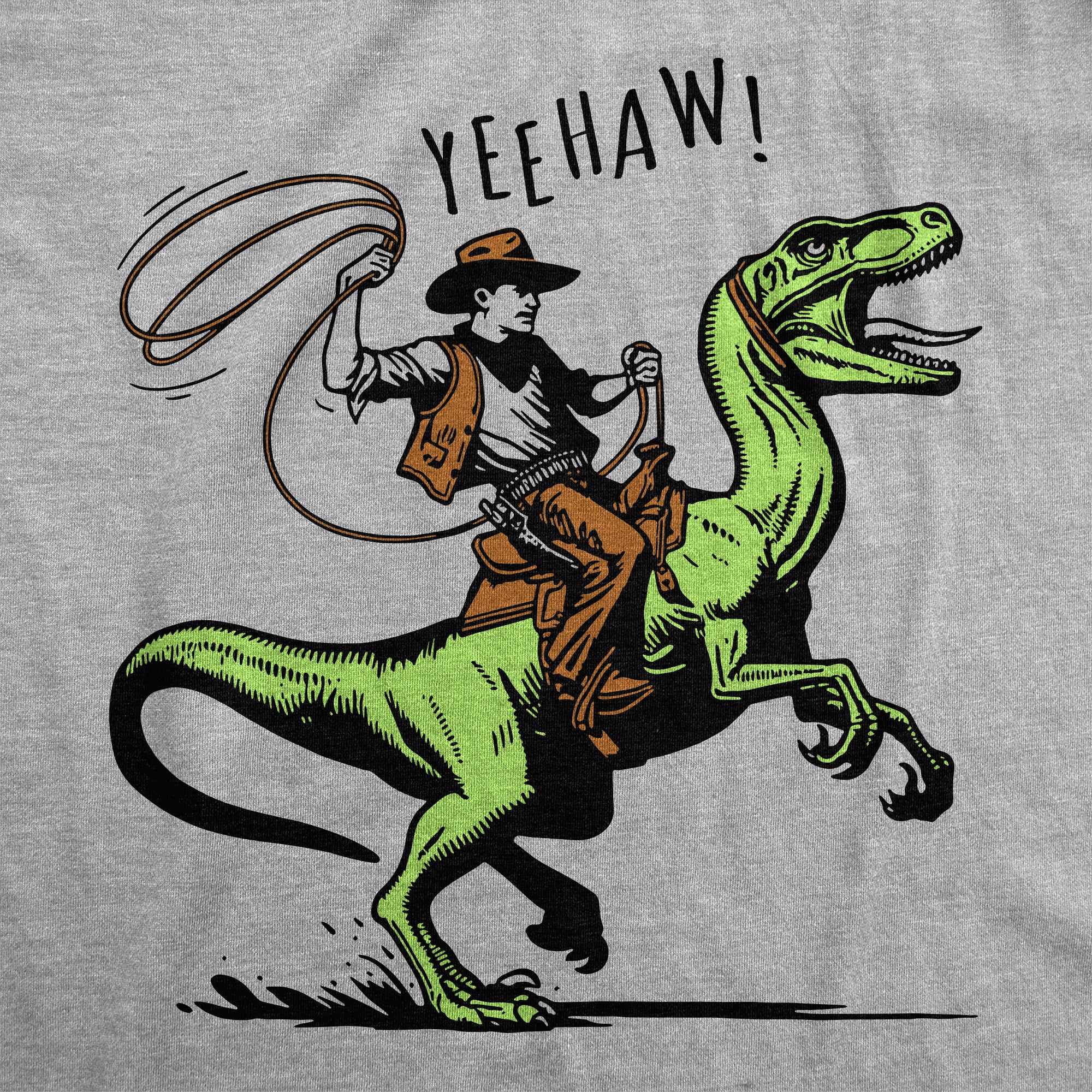 Funny Light Heather Grey - Raptor Wrangler Raptor Wrangler Womens T Shirt Nerdy Dinosaur Tee