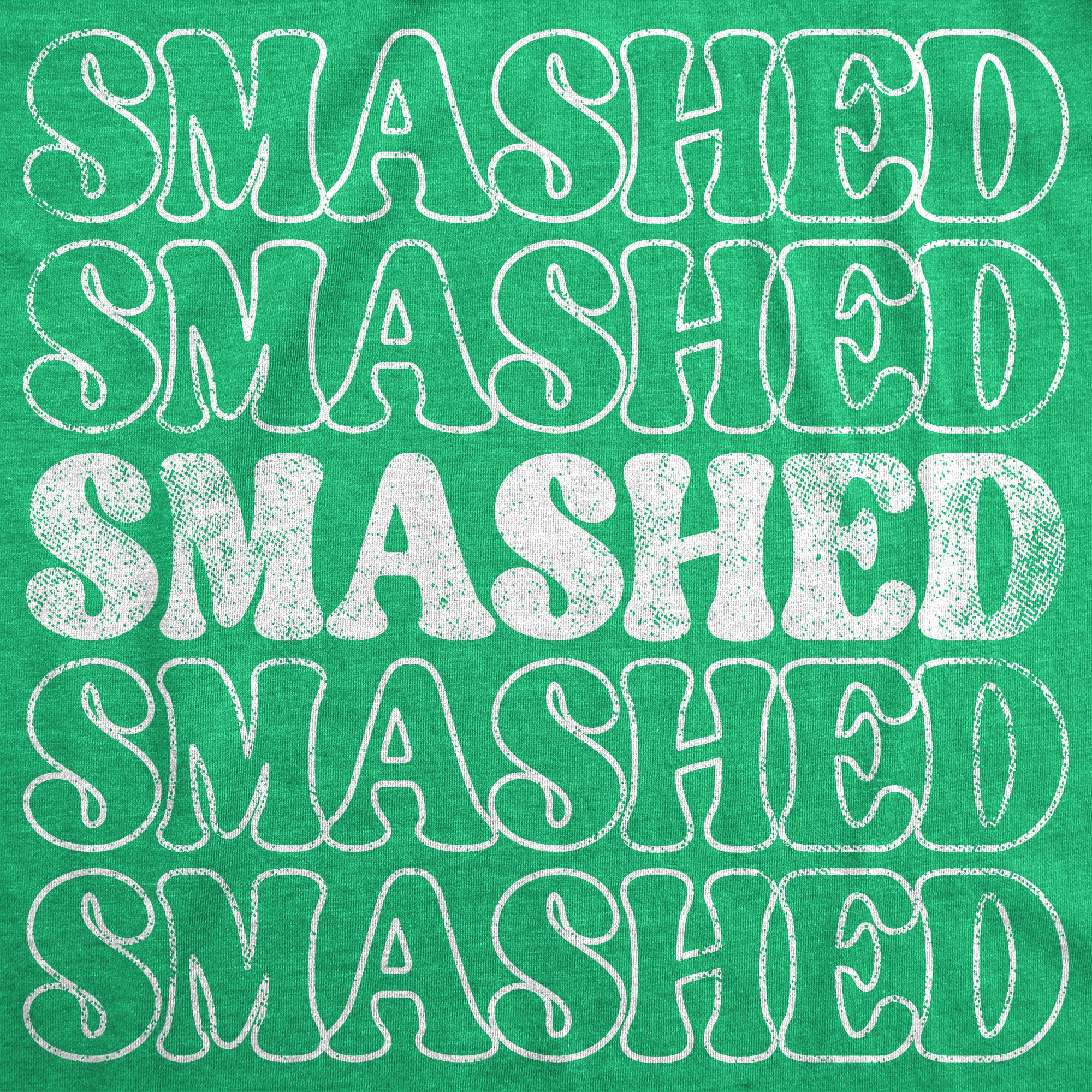 Funny Heather Green - Retro Smashed Retro Smashed Mens T Shirt Nerdy Saint Patrick's Day Drinking Tee