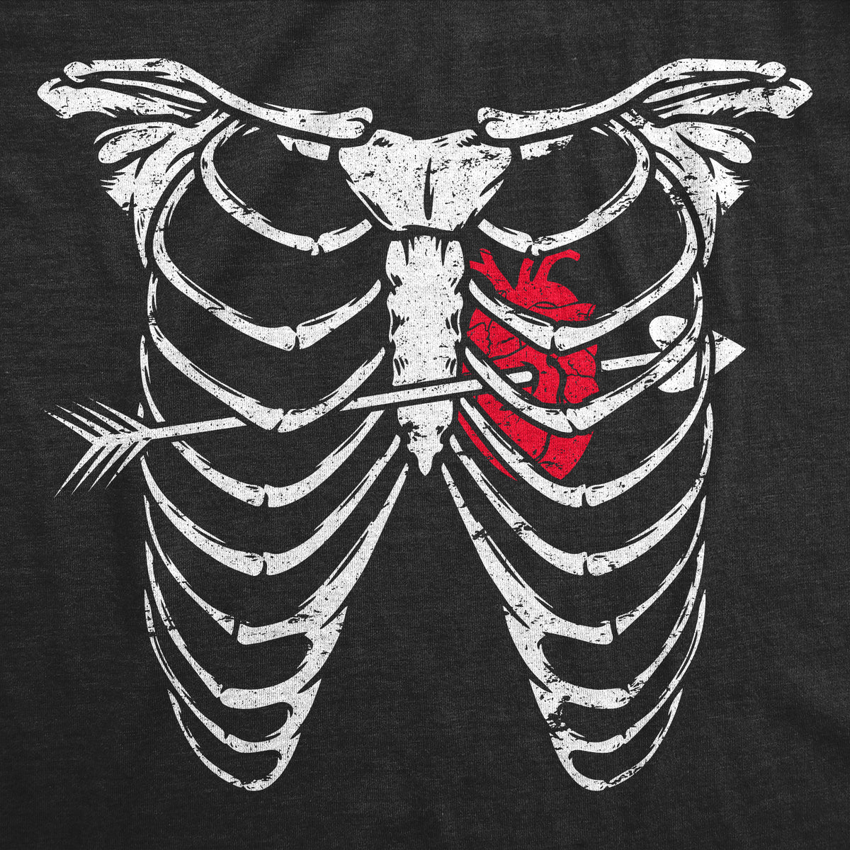 Ribcage Arrow Heart Men&#39;s T Shirt