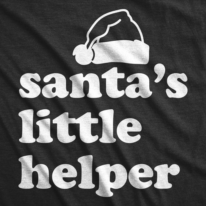 Santas Little Helper Youth T Shirt