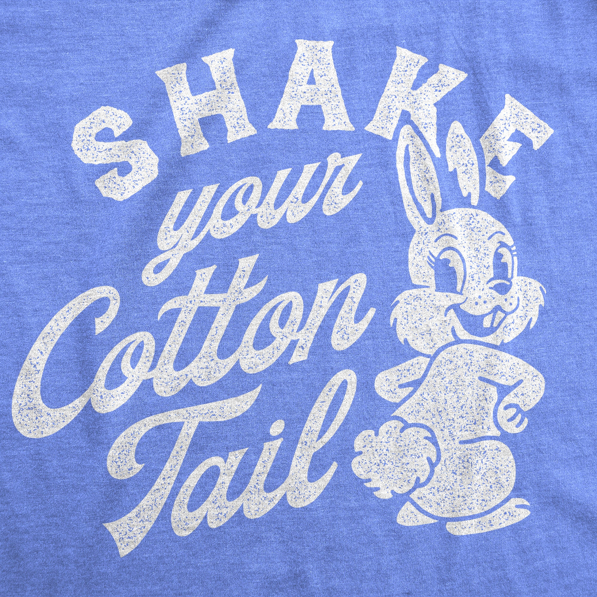 Funny Light Heather Blue - Shake Your Cotton Tail Shake Your Cotton Tail Womens T Shirt Nerdy Easter animal sarcastic Tee