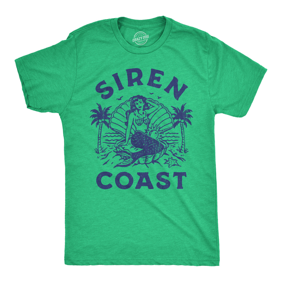 Funny Heather Green - Siren Coast Siren Coast Mens T Shirt Nerdy Sarcastic Tee