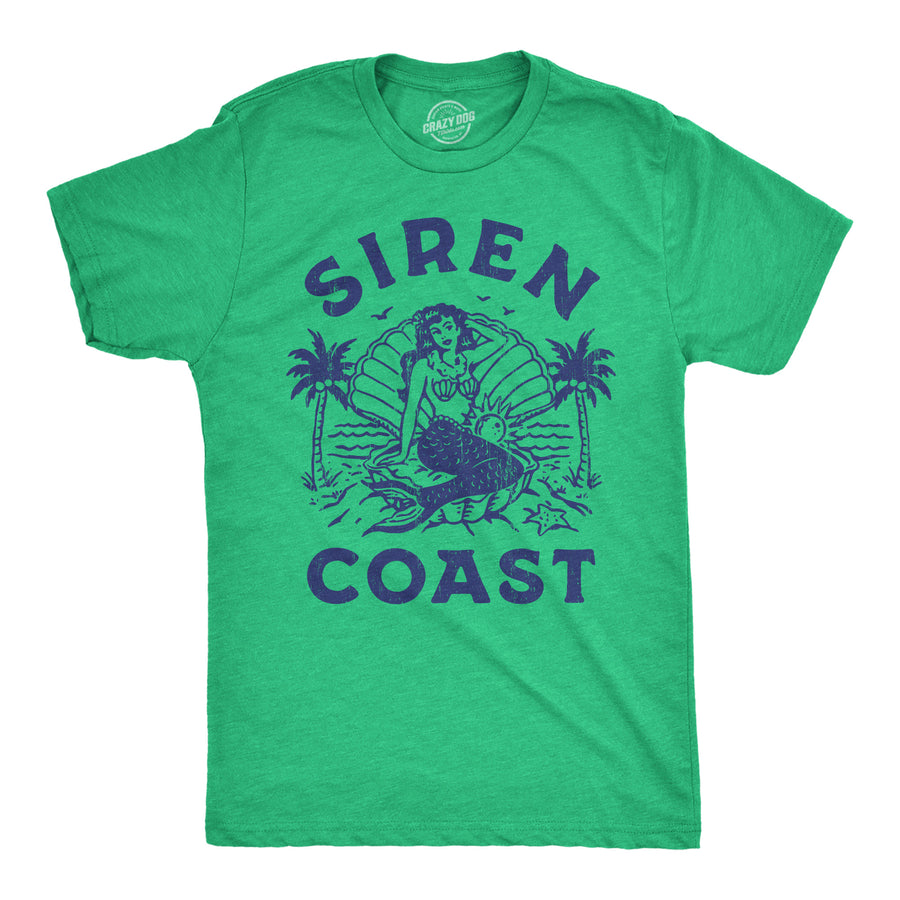 Funny Heather Green - Siren Coast Siren Coast Mens T Shirt Nerdy Sarcastic Tee