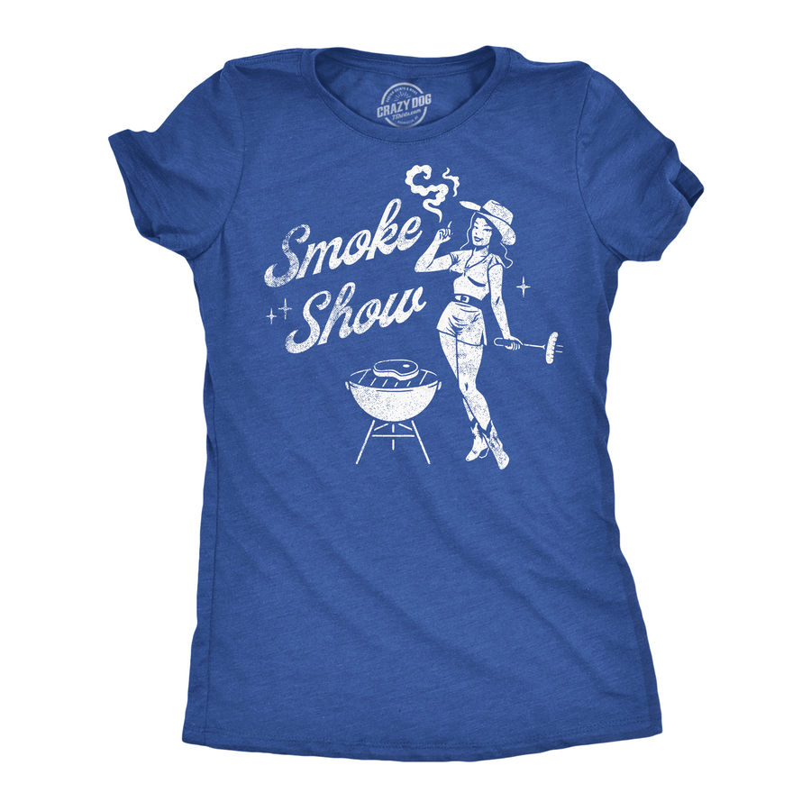 Funny Heather Royal - Smoke Show Smoke Show Womens T Shirt Nerdy Food sarcastic Tee