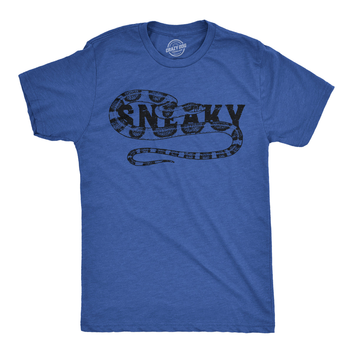 Funny Heather Royal - Sneaky Snake Sneaky Snake Mens T Shirt Nerdy animal sarcastic Tee